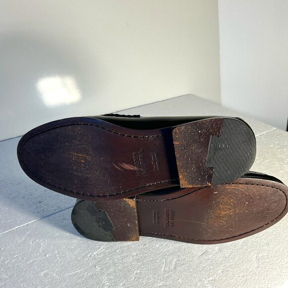 Johnston & Murphy SZ 10 Hayes Black Leather Tassel Loafer Career casual formal - Picture 9 of 11